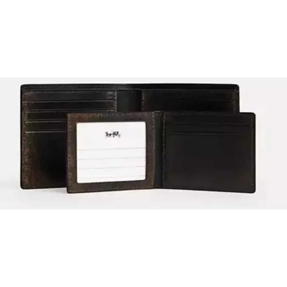 Coach 3-In-1 Wallet In Loved Leather Brown/Black